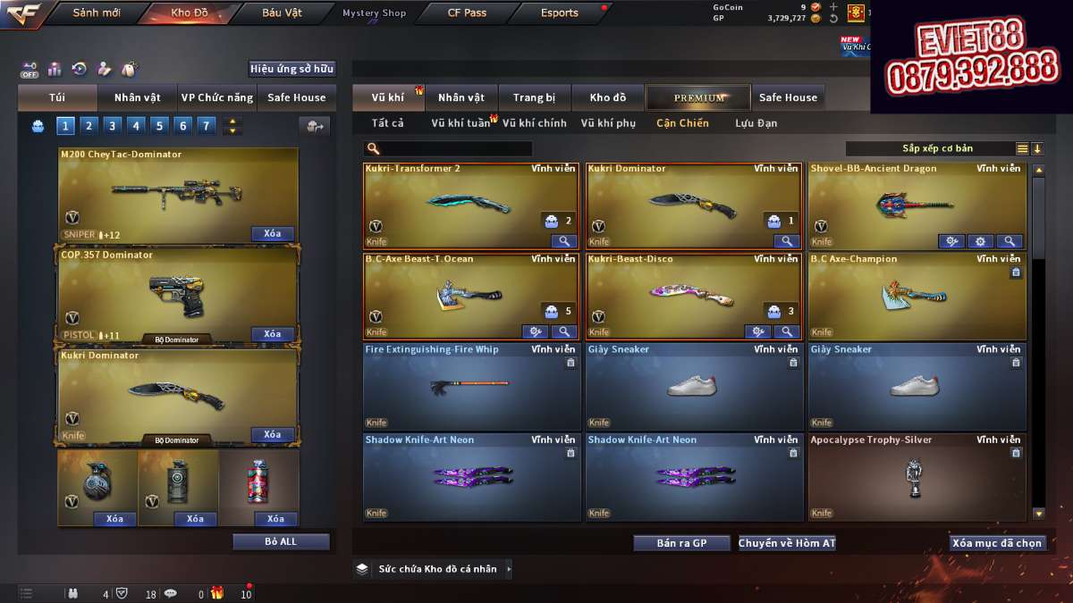 shop acc cf uy tin gia re